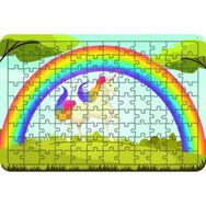 Güven Serigrafi Model 10 Unicorn 108 Parça Ahşap Çocuk Puzzle Yapboz