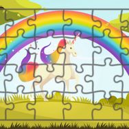 Güven Serigrafi Model 10 Unicorn 24 Parça Ahşap Çocuk Puzzle Yapboz