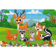 Güven Serigrafi Model 12 Hayvanlar 35 Parça Ahşap Çocuk Puzzle Yapboz