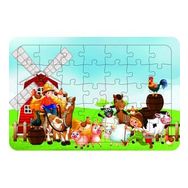 Güven Serigrafi Model 17 Hayvanlar 35 Parça Ahşap Çocuk Puzzle Yapboz