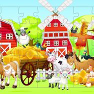 Güven Serigrafi Model 18 Hayvanlar 35 Parça Ahşap Çocuk Puzzle Yapboz