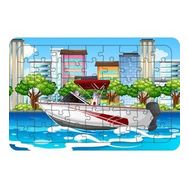Güven Serigrafi Model 2 Sürat Teknesi 54 Parça Ahşap Çocuk Puzzle Yapboz