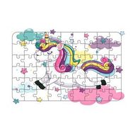 Güven Serigrafi Model 3 Sevimli Unicorn 54 Parça Ahşap Çocuk Puzzle Yapboz