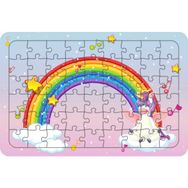 Güven Serigrafi Model 5 Sevimli Unicorn 54 Parça Ahşap Çocuk Puzzle Yapboz