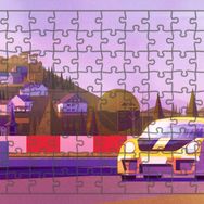 Güven Serigrafi Model 6 Yarış Arabası 108 Parça Ahşap Çocuk Puzzle Yapboz
