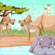 Güven Serigrafi Model 7 Hayvanlar 35 Parça Ahşap Çocuk Puzzle Yapboz