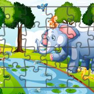 Güven Serigrafi Model 9 Hayvanlar 24 Parça Ahşap Çocuk Puzzle Yapboz