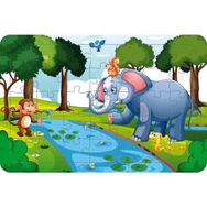 Güven Serigrafi Model 9 Hayvanlar 35 Parça Ahşap Çocuk Puzzle Yapboz