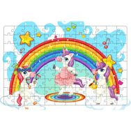 Güven Serigrafi Müzisyen Unicornlar 108 Parça 29,5 x 39,5 cm Ahşap Çocuk Puzzle Yapboz