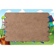 Güven Serigrafi Parktaki Çocuklar Çubuk Ahşap Çocuk Puzzle Yapboz