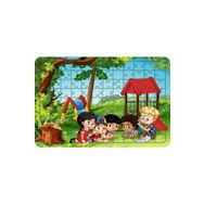 Güven Serigrafi Parktaki Çocuklar Model 3 108 Parça 29 x 39 cm Ahşap Çocuk Puzzle Yapboz