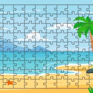 Güven Serigrafi Plaj 108 Parça Ahşap Çocuk Puzzle Yapboz