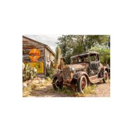 Güven Serigrafi Route 66 Car 1000 Parça Ahşap Puzzle Yapboz