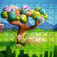 Güven Serigrafi Şeker Ağacı 108 Parça Ahşap Çocuk Puzzle Yapboz