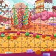 Güven Serigrafi Şeker Dünyası 108 Parça Ahşap Çocuk Puzzle Yapboz