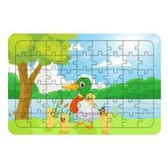 Güven Serigrafi Sevimli Ördekler 54 Parça Ahşap Çocuk Puzzle Yapboz