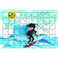Güven Serigrafi Sörfcü Kız 54 Parça Ahşap Çocuk Puzzle Yapboz