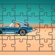 Güven Serigrafi Sörfcü Kız Yolda 24 Parça Ahşap Çocuk Puzzle Yapboz