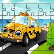 Güven Serigrafi Taksi 24 Parça Ahşap Çocuk Puzzle Yapboz