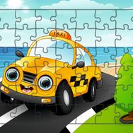 Güven Serigrafi Taksi 54 Parça Ahşap Çocuk Puzzle Yapboz