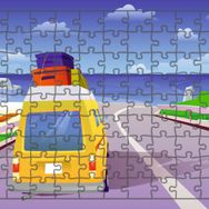 Güven Serigrafi Tatil Yolculuğumuz 108 Parça Ahşap Çocuk Puzzle Yapboz