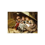Güven Serigrafi Three Little Kittens 1000 Parça Ahşap Puzzle