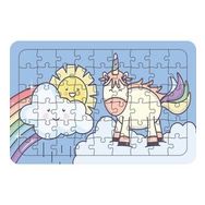 Güven Serigrafi Unicorn Gökyüzünde 54 Parça Ahşap Çocuk Puzzle Yapboz