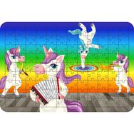 Güven Serigrafi Unicorn Model4 108 Parça Ahşap Çocuk Puzzle Yapboz