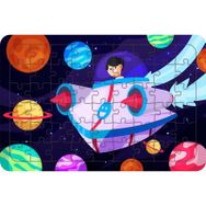 Güven Serigrafi Uzaydaki Savaşcı 54 Parça 19,5 x 29,5 cm Ahşap Çocuk Puzzle Yapboz