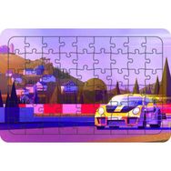 Güven Serigrafi Yarış Arabası Model 6 54 Parça 19,5 x 29,5 cm Ahşap Çocuk Puzzle Yapboz