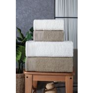 Güvenal Gala 70 x 140 4 lü Bej Banyo Hamam Havlu Seti