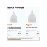 Güzel Hediyem Irie Adet Kabı Regl Kabı Menstrüel Kap Menstrual Cup 2'li Paket Alman Medikal Silikon (Transparan) - Option-1 - Beyaz