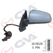 Gva 1075951 A3 Elektrikli Isıtmalı 5 Kapılı Astarlı Asferikli Sol Dış Dikiz Aynası