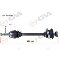 Gva 4414131 Sol Clio II 1.5 Dci 98-05 Abs'li 44 Diş 629 mm Yaylı Komple Aks