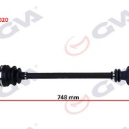 Gva 4418020 Sağ Laguna I 1.6 16 V 93-01 747 mm Komple Aks