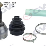 Gva 4433001K Transit Connect 1.8 TDCI 02-13 75HP 25x24x53.5 156.5 mm Dış Ön Aks Kafası