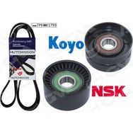 Gva K017PK1793 Master II 1.9-2.5 DCİ 02 Laguna II 1.9 DCİ-2.0 16V 02 Kütüksüz Alternatör Gergi Kiti
