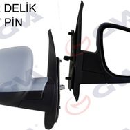 Gva VM-6132EHPAS Kangoo-Citan 13 Elektrikli Isıtmalı Sensörlü Astarlı Asferik 7 Fiş Sağ Dış Dikiz Aynası