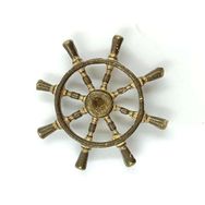 Gvn Art 5734349 Pirinç Gemi Dümen Çarkı 22 mm N:17A Maket