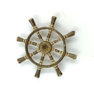 Gvn Art 5734349 Pirinç Gemi Dümen Çarkı 22 mm N:17A Maket