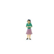 Gvn Art 5796857 Fırfır Etekli Kadın Figür 1:25 67 mm N:21 Maket