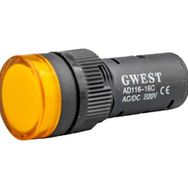 Gwest 16-S 220V 16 mm Sarı Led'li Sinyal Lambası