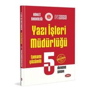 GYS Adalet Bakanlığı Yazı İşleri Müdürlüğü Çözümlü 5 Deneme Sınavı - Data Yayınları