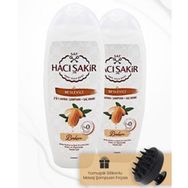 Hacı Şakir 2x500 ml Badem 2si 1 Arada Şampuan ve Siyah Şampuan Fırçası