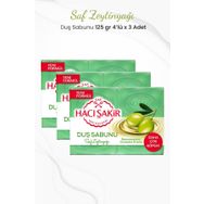 Hacı Şakir 4x125 gr 3 Adet Saf Zeytinyağlı Gliserinli Duş Sabunu