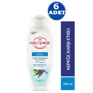 Hacı Şakir Adaçayı Kepeklenen Saçlar için 6x500 ml Şampuan