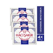Hacı Şakir Doğal Saf Geleneksel 4x150 gr 4 Adet Beyaz Sabun
