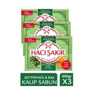Hacı Şakir Zeytinyağı ve Bal 4x150 gr 3 Adet Saf Kalıp Sabun