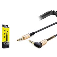 Hadron HD4730 Siyah Spıral Yaylı L Tipi Aux Kablo
