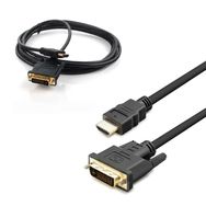 Hadron HDX-7752 Siyah 1.8 mt Dvi 24+1 To Hdmi Kablo